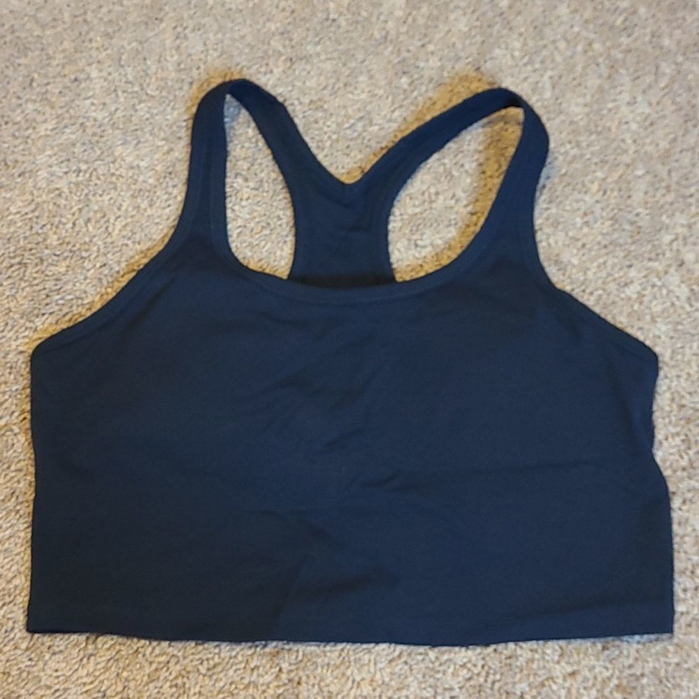Black Top with Sportsbra - New without Tags